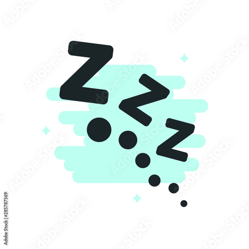 zzz sleep icon in trendy style. Vector illustration