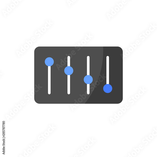 Adjustment Icon. Balance Button Multimedia symbol