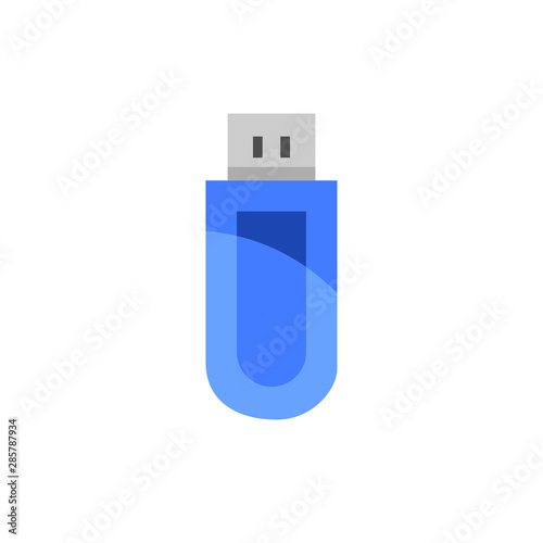 pendrive sign illustration, usb icon - technology connection symbol