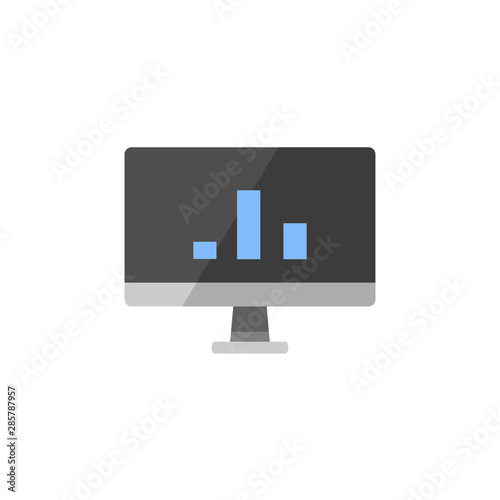 statistics vector icon, infographic chart symbol