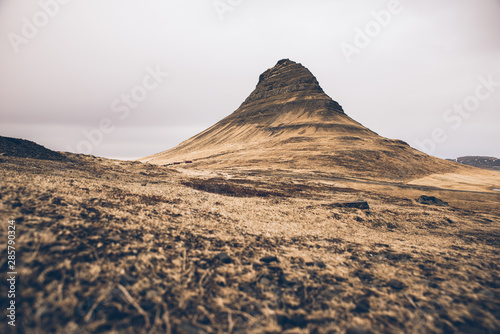 Kirkjufell mountain and its waterfalls