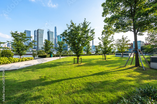 Photography city skyline in shanghai china