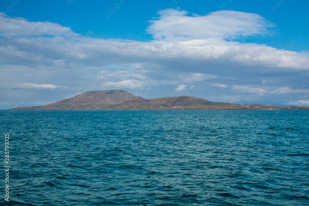 South East Side of Clare Island from the Sea, County Mayo, Ireland