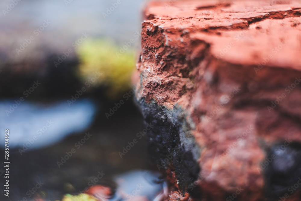 Fototapeta premium stone texture summer heat brick
