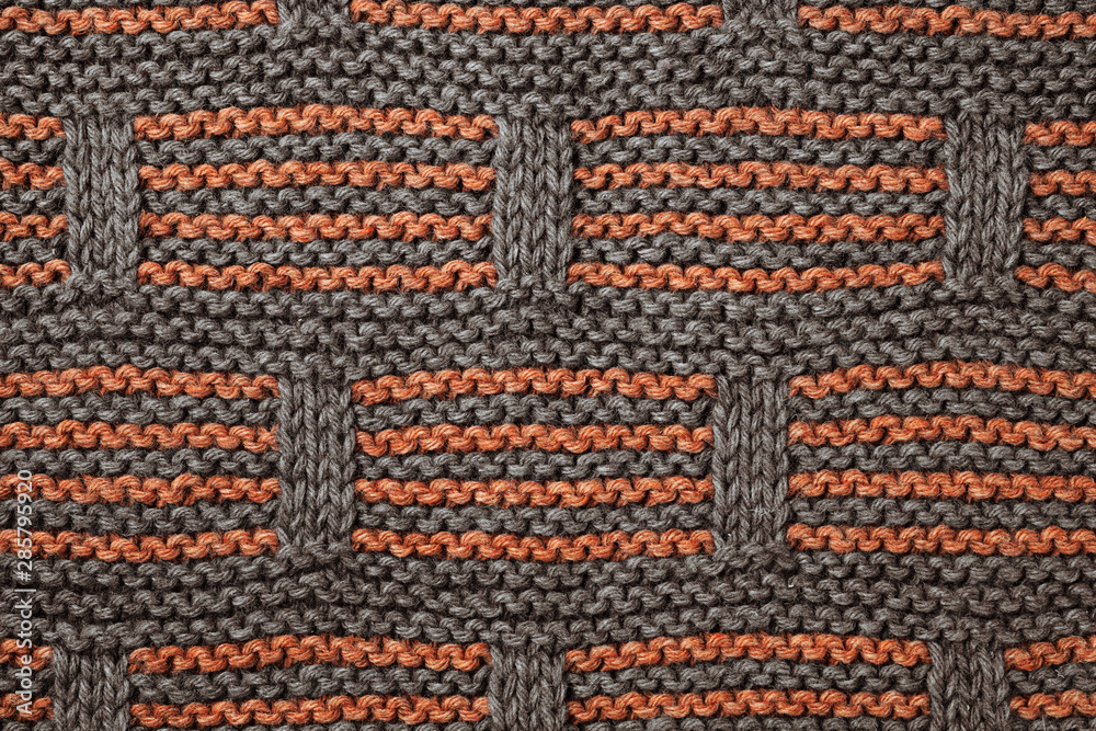 Knitted woollen texture background.