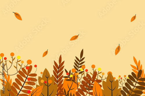 Autumn background vector design