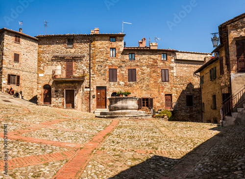 Ancient village Castiglione d’Orcia in Tuscany - Italy.