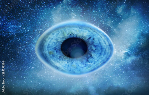 cosmic god eye watching