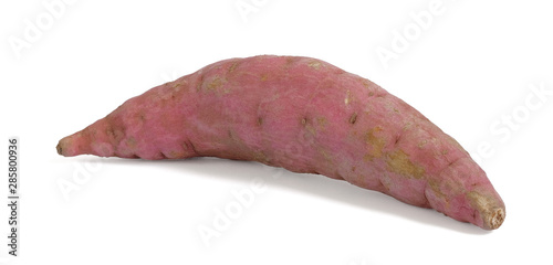 Sweet potato pink or purple color isolted on white background