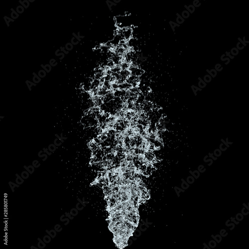 Water Splash Macro Design. 3d illustration.