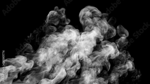 Smoke isolate design. 3d illustration.