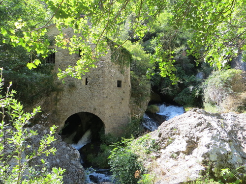 Ancient water mill - Circus of Navacelles in the south of France