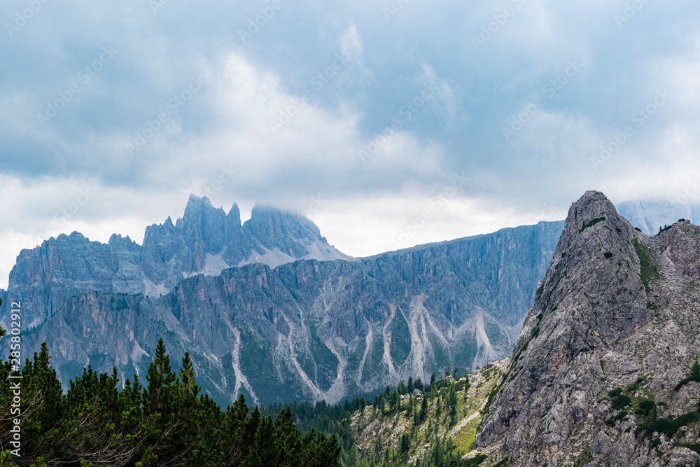 clouds on the Dolomites five