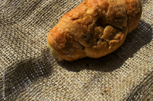 Croissant on a light background