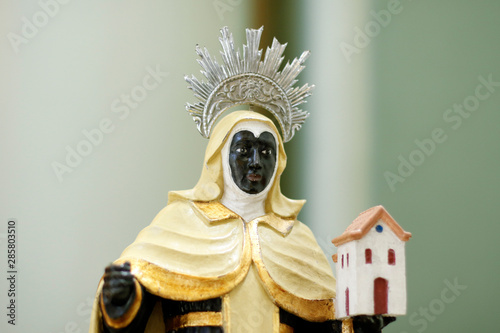 Statue of santa efigenia in church photo