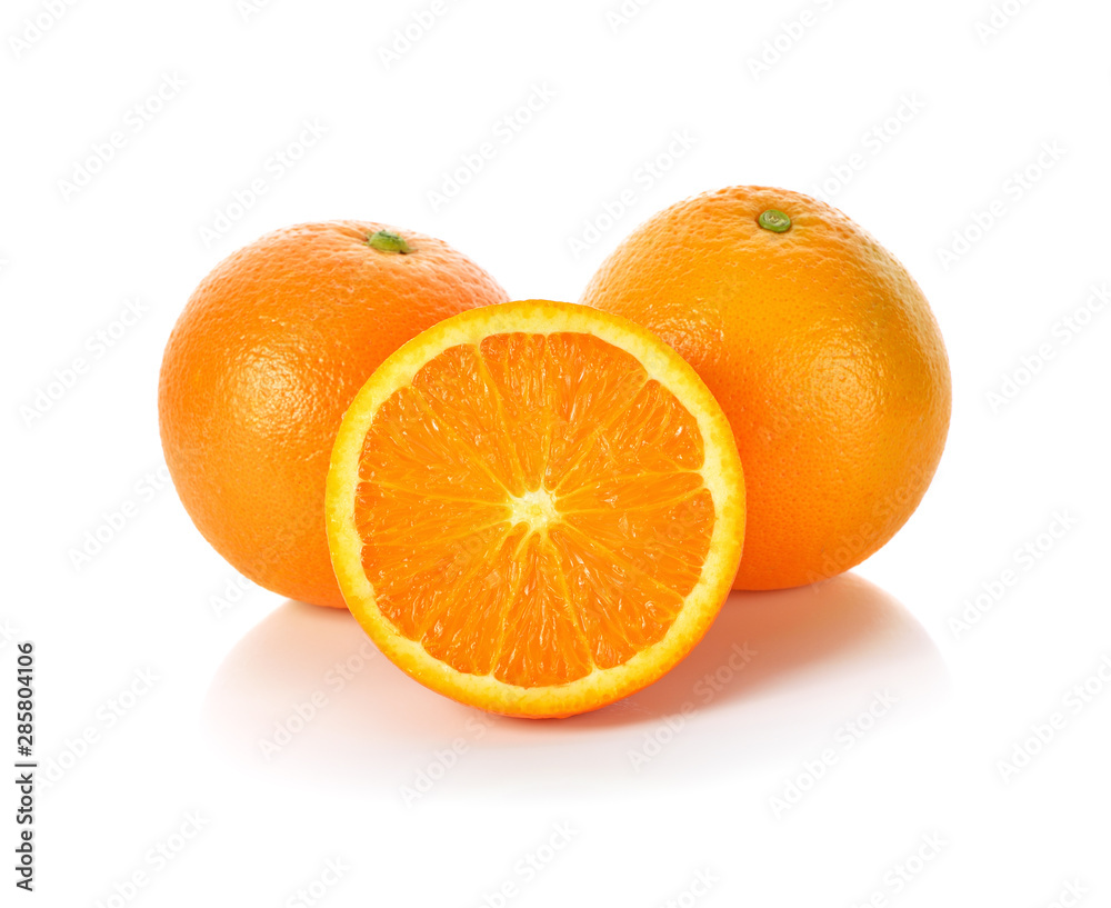 Orange fruit isolated on white background Orange fruit isolated on white background