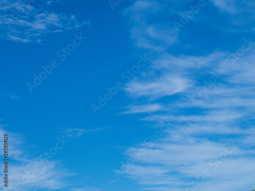 Clear Blue sky and cloud background in sunny day