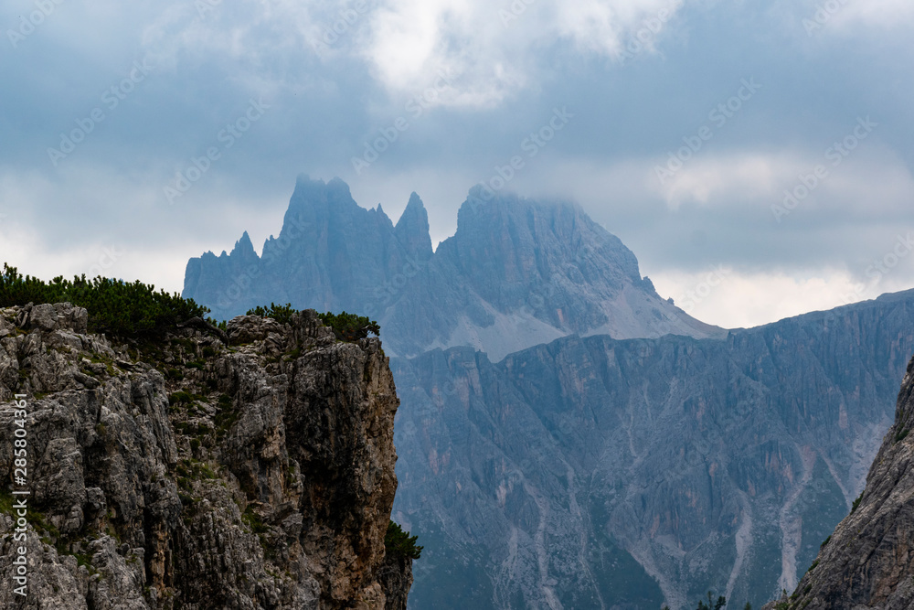 clouds on the Dolomites seven
