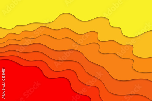 Abstract modern graphic background. Dynamical colored waves. Flowing liquid shapes. Background with color waves. Abstract wavy color paper background.