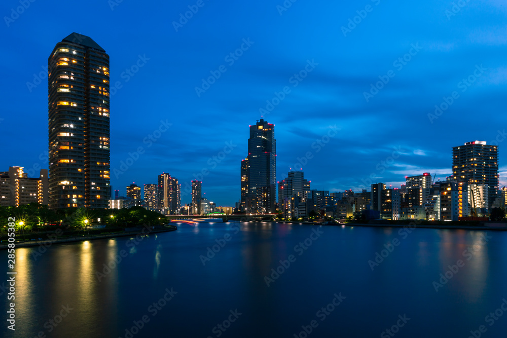 Naklejka premium 東京ウォータフロント 夜景