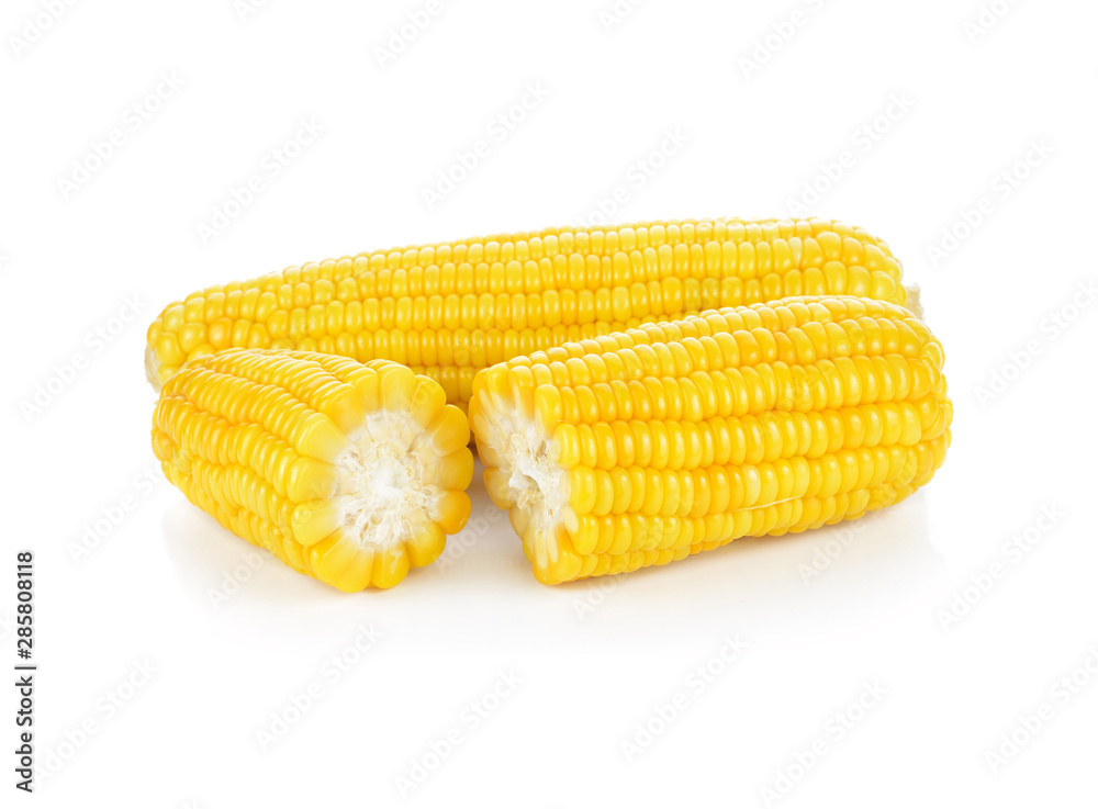 Corn on the cob kernels isolated Clipping Path Corn on the cob kernels isolated Clipping Path
