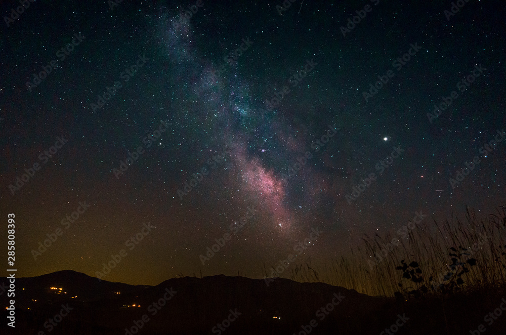 Via Lattea con cielo stellato