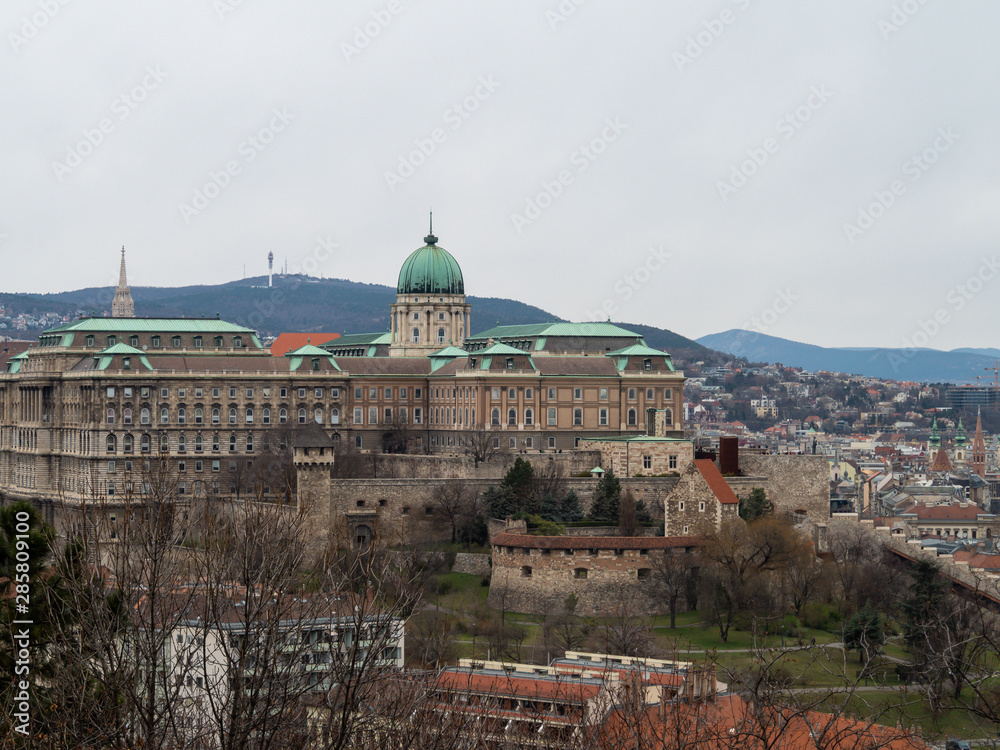 Buda Castle is the historical castle and palace complex of the Hungarian kings in Budapest. It was first completed in 1265, but the massive Baroque palace today