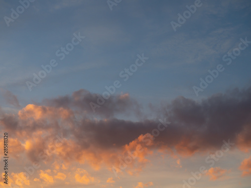 Blue sky when dawn, texture background. © Keerathi
