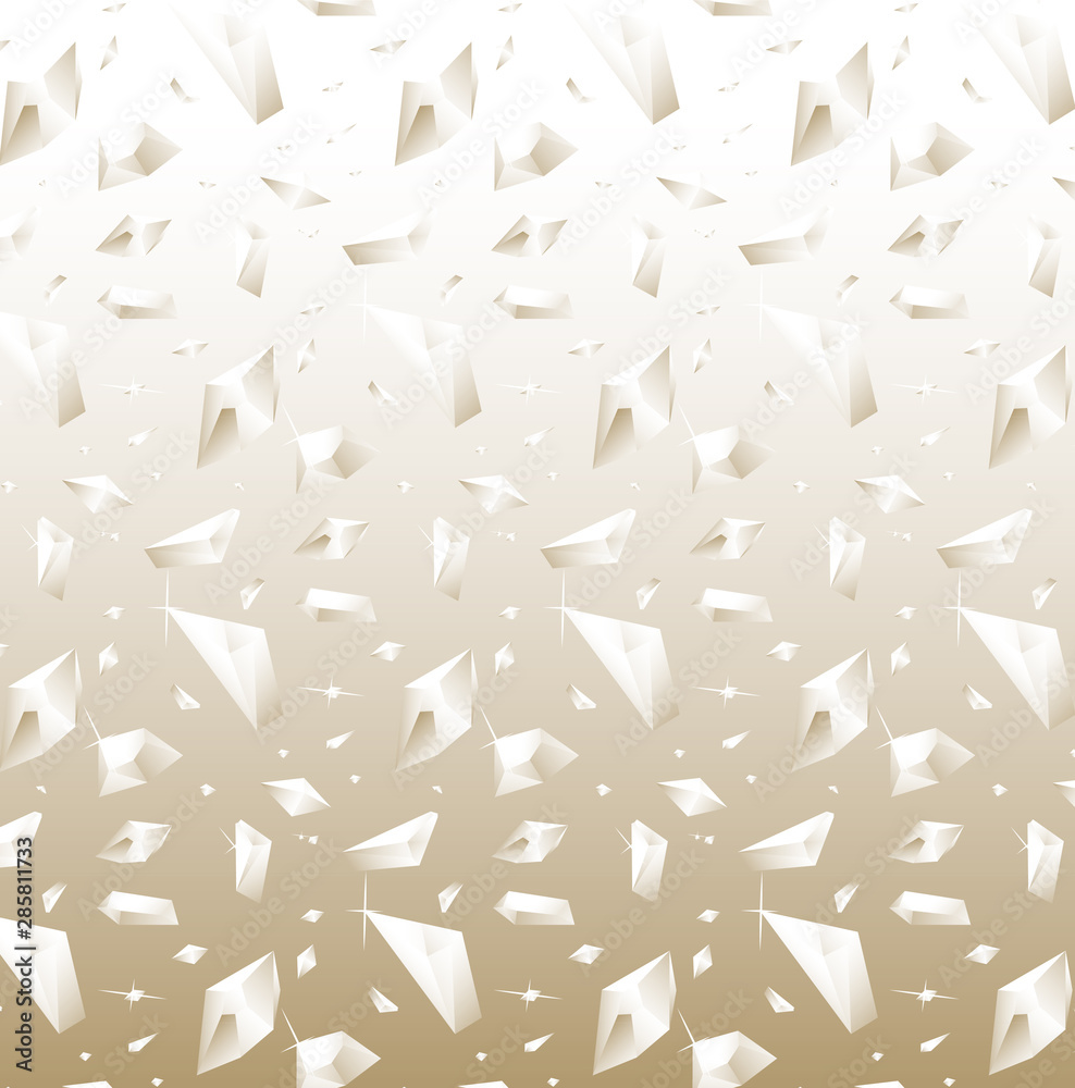 Shiny diamond crystal pattern template