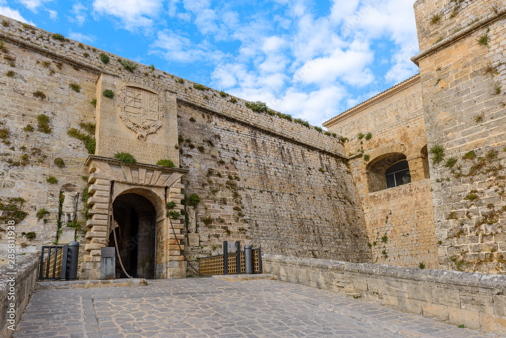 Portal de Ses Taules, the main entrance to Dalt Vila, Ibiza, Spain