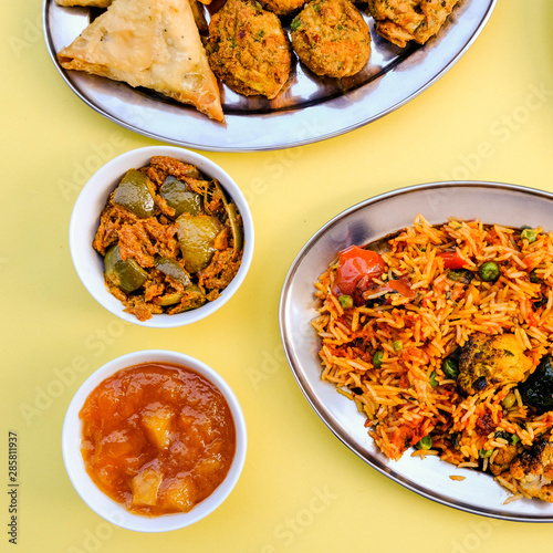 Indian Style Vegetable Biryani Meal