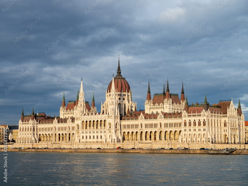The Hungarian Parliament Building, also known as the Parliament of Budapest after its location, is the seat of the National Assembly of Hungary, a notable landmark of Hungary