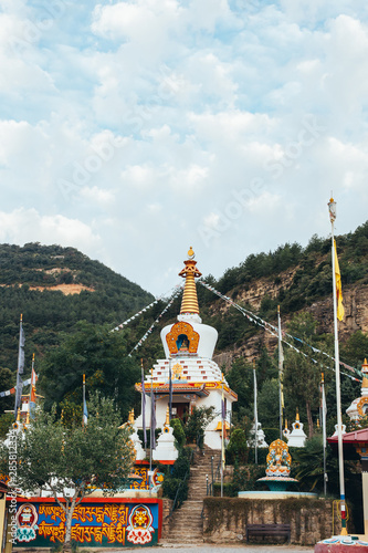 Buddhist temple Dag Shang Kagyu in Panillo huesca Aragón Spain photo