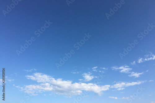 Fototapeta Naklejka Na Ścianę i Meble -  clouds, sky blue background. cloud blue sky and sun.