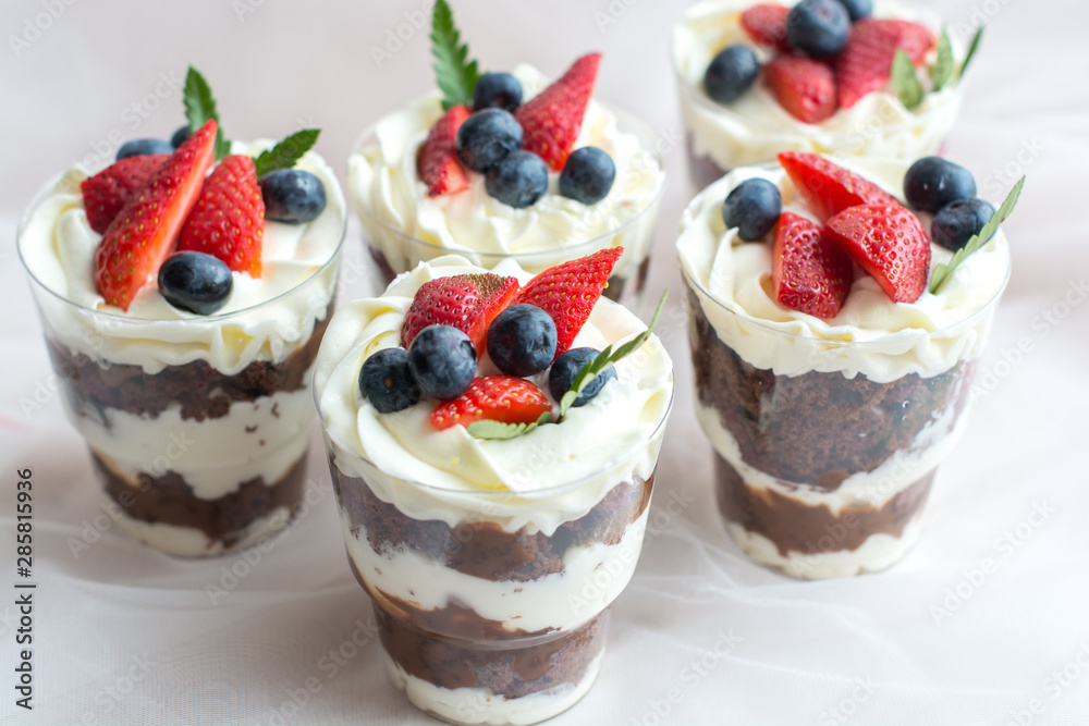 cake with cream and fresh berries cake with cream and fresh berries