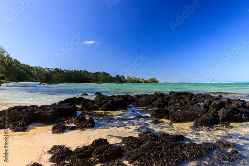 View of the beaches of Ile aux Cerfs Island, Mauritius