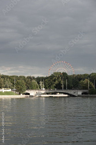 Svisloch river and Gorky park view in Minsk, Belarus