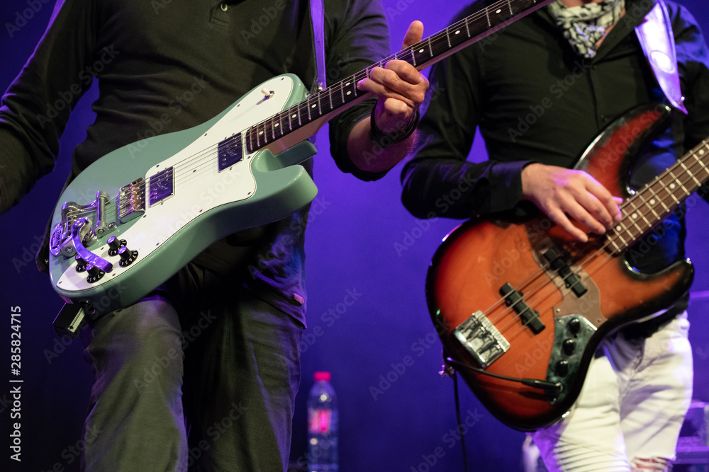 Obraz premium Guitare et basse