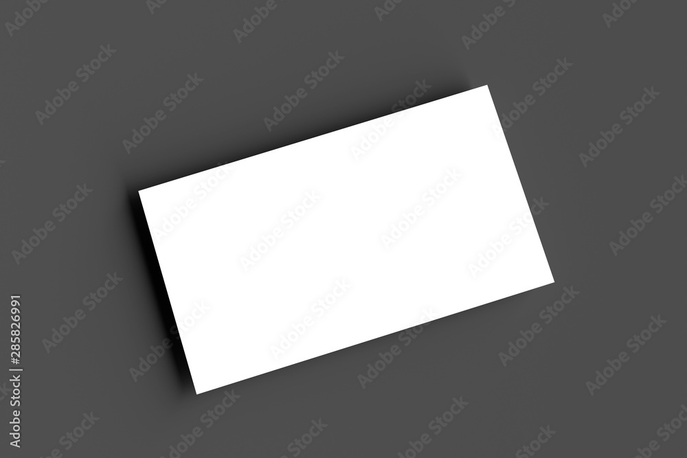 blank business cards ready for brand presentation, 3d illustration