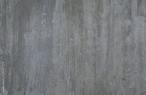 Full frame image of the old shabby beton wall covered with gray paint. High resolution texture for background, poster, collage in vintage, loft or grunge style