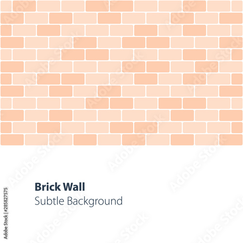 Subtle brick wall background, soft color