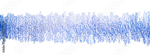 a strip texture drawn with colored pencils, blue on a white background