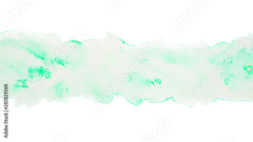 watercolor texture strip light green with spots for design