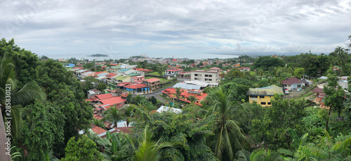 Panoramic view of Limon city in Costa Rica