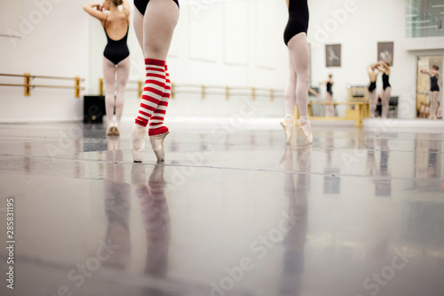Fototapeta Naklejka Na Ścianę i Meble -  ballet dancers in class