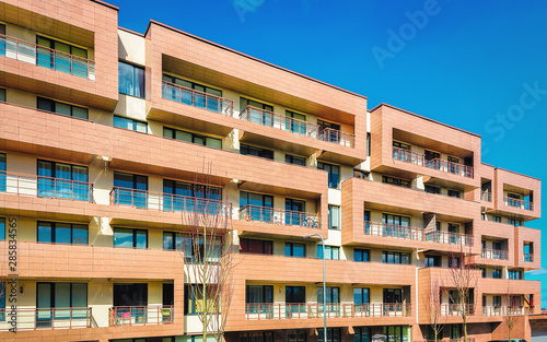 EU Contemporary european apartment residential buildings