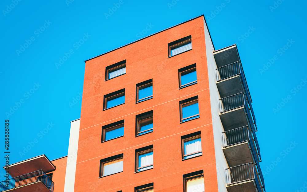 EU Fragment of Modern luxury residential apartment house EU Fragment of Modern luxury residential apartment house