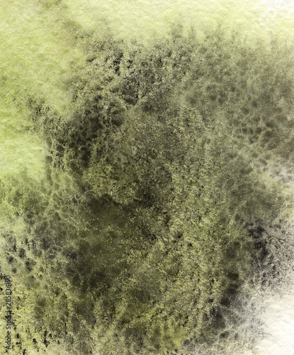 Wallpaper Mural Yellow and black ink grunge textured rough watercolor abstract background Torontodigital.ca