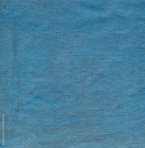 Blue abstract grunge linen textured background