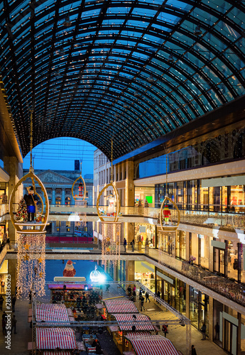 Mall of Berlin decorated for Christmas and New Year Berlin